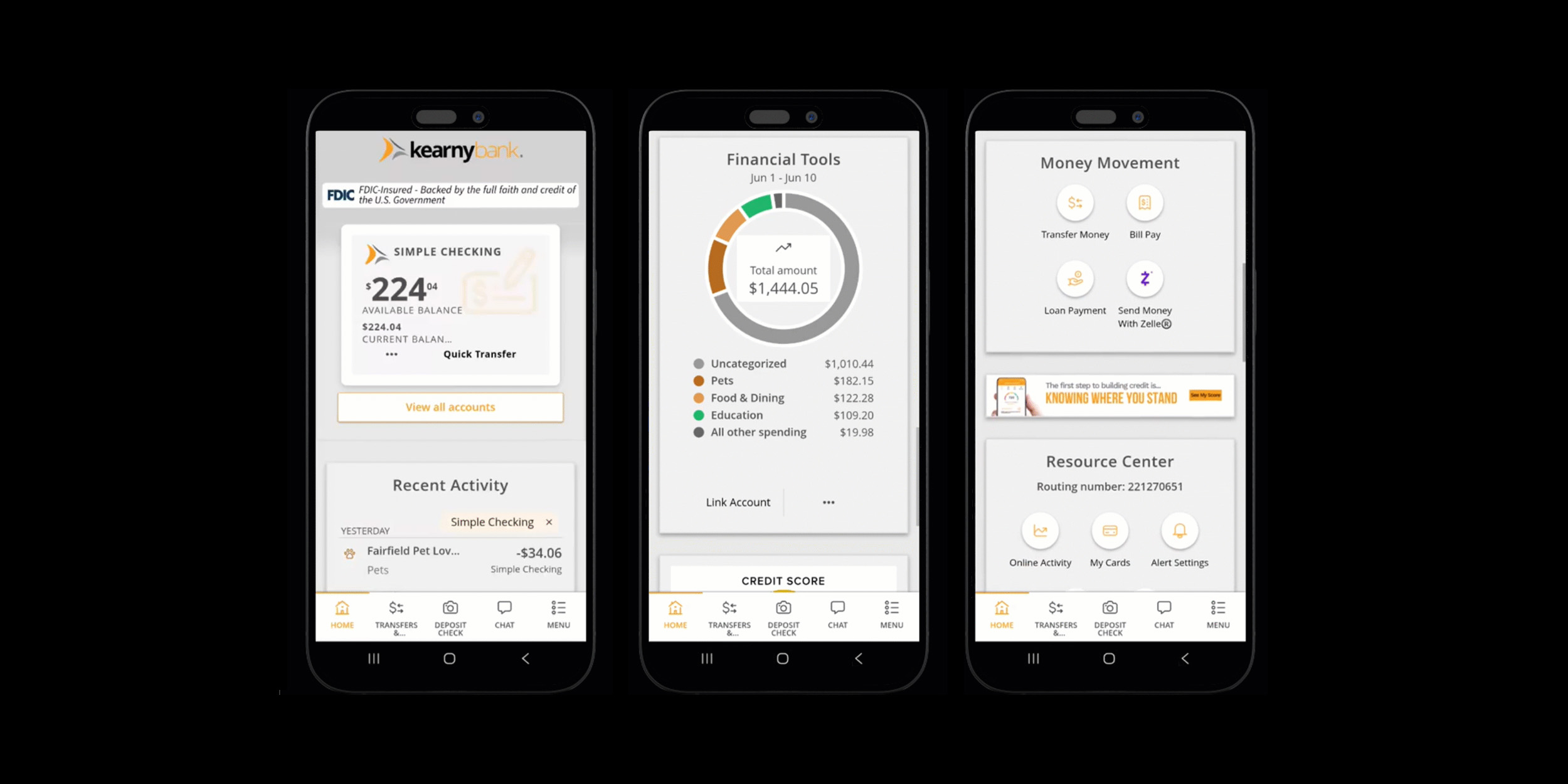 Online Banking Dashboard - Mobile View