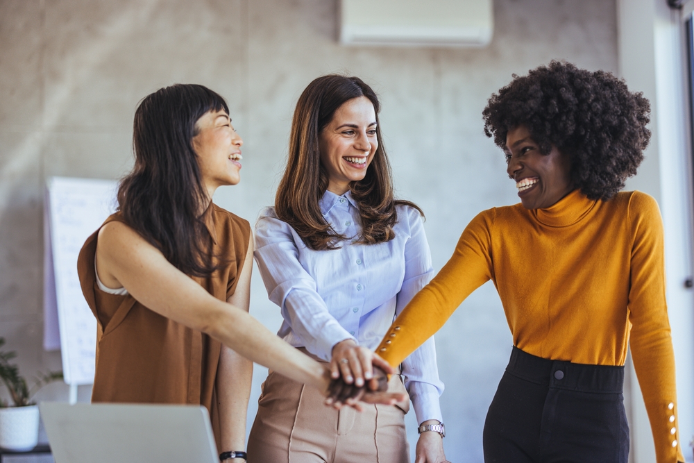 Women in business celebrating success