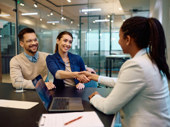 Banker appointment with clients