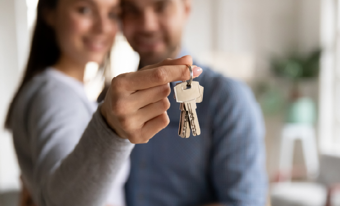 Couple with House Keys