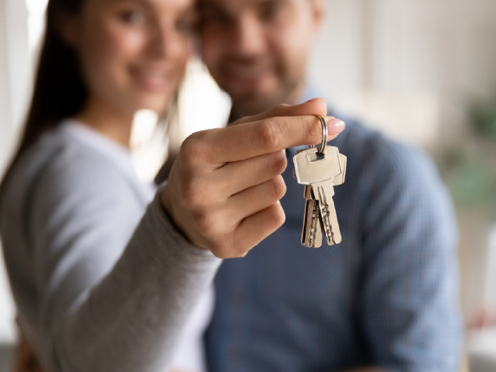 Couple with House Keys