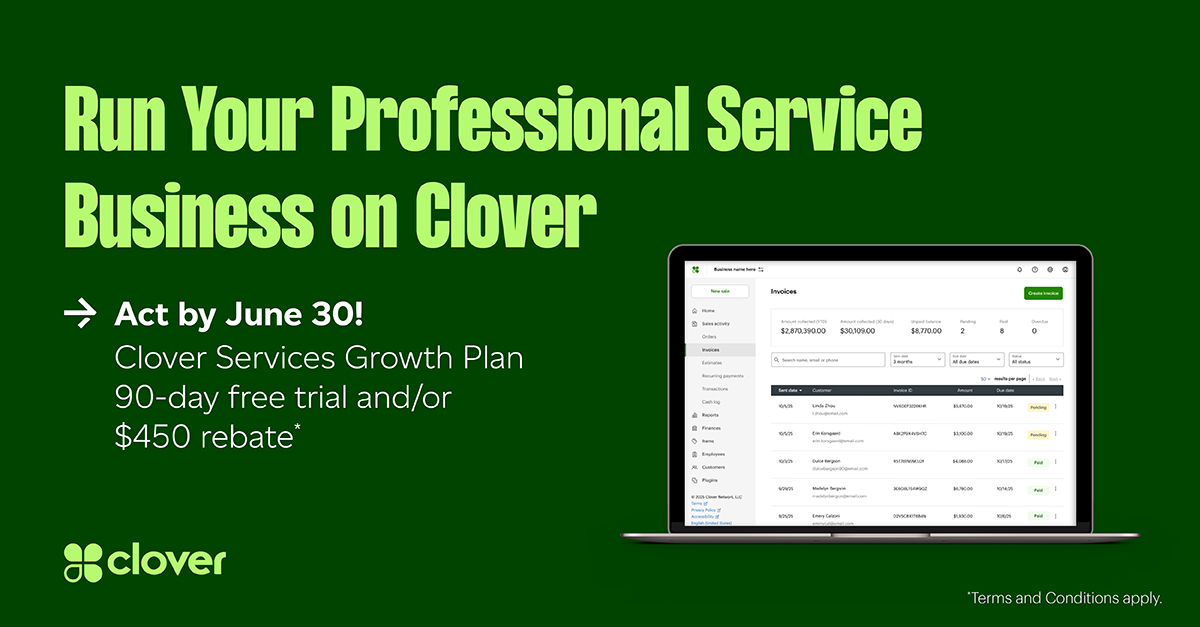 Run Your Professional Service Business on Clover