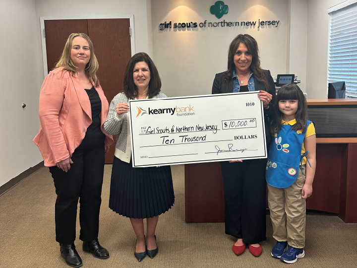 Girl Scouts Check Presentation