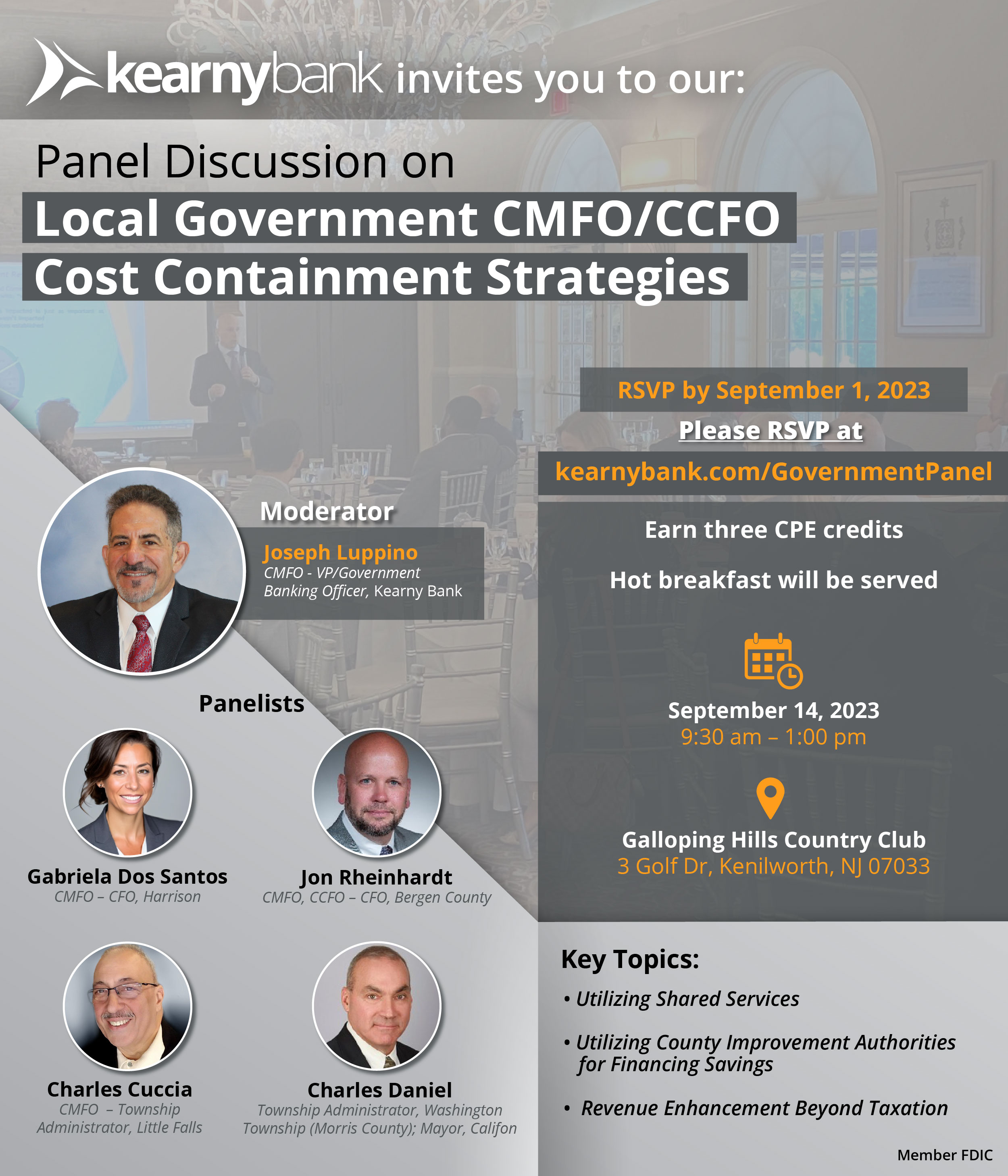 Local Government CMFO/CCFO Cost Containment Strategies Panel