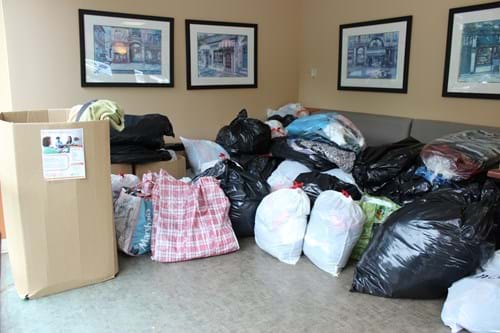 Clothing collected for Dress for Success