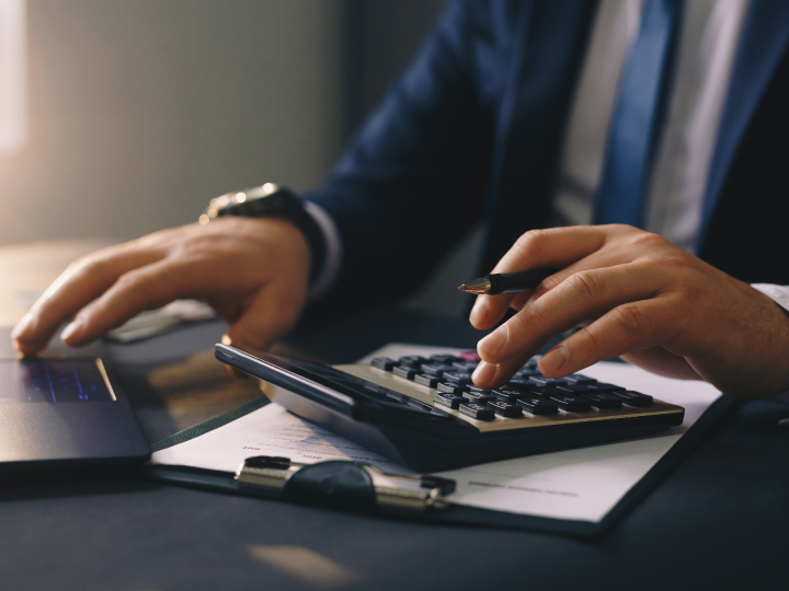 Government Finance Officer preparing financial statements