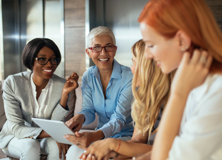 group of diverse business women 